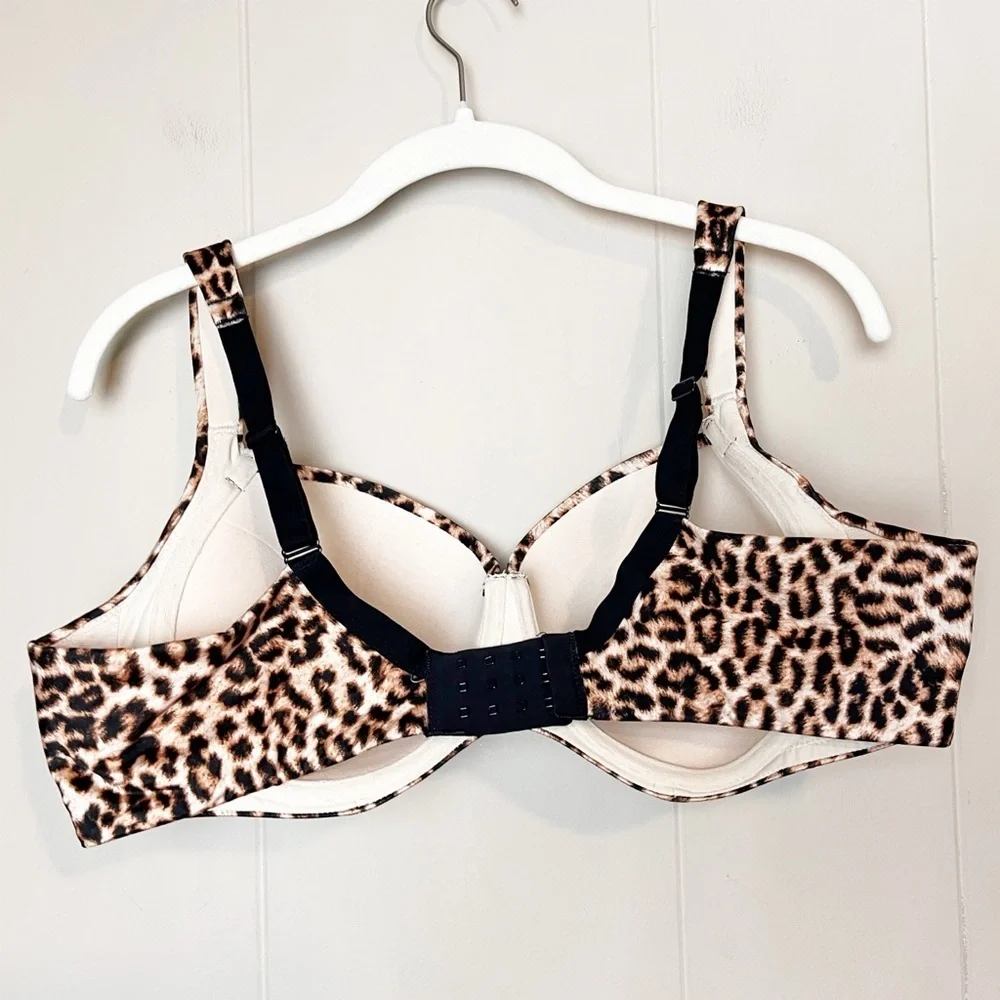 Soma Stunning Support‎ Smooth Full Coverage Bra 40D leopard animal underwire